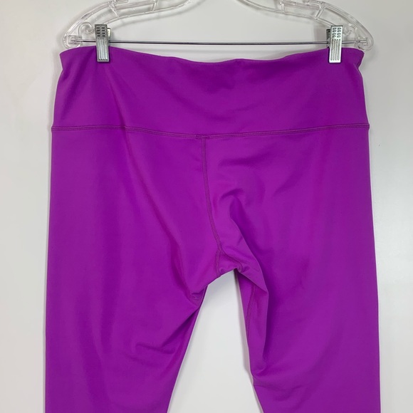Firm ABS Womens Leggings Size 2Xl Active Workout Comfort Purple Atheisure Bright - Picture 4 of 10